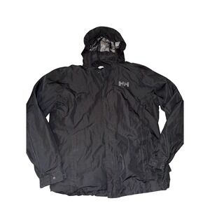 Helly Hansen Mens Helly Tech Protection Hooded Windbreaker Jacket Black Size M